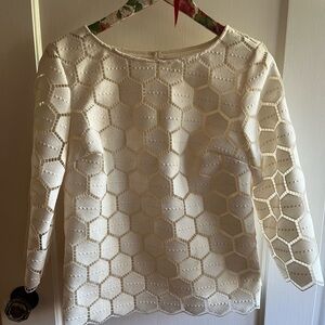 Talbots Cream Blouse NWOT